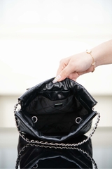 Channel 25A 22 Mini Bag Original Leather Black Silver