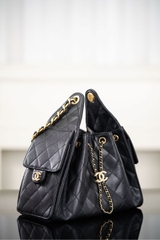 Chanel 25s Small Hobo Drawstring Bucket Bag