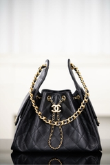 Chanel 25s Small Hobo Drawstring Bucket Bag