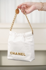 Channel 25A Mini Bag White Gold