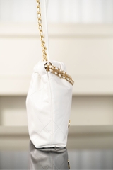 Channel 25A Mini Bag White Gold