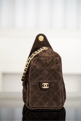 Chanel 25k Hobo Drawstring Bucket Bag Small
