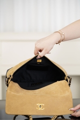 Chanel 25A Premium Handcrafted Color-Block Messenger Bag