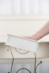 Channel 25s Original Calfskin White Double Gold Ball 22cm