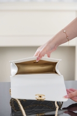 Channel 25s Original Calfskin White Double Gold Ball 22cm