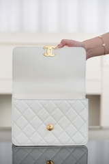 Channel 25s Original Calfskin White Double Gold Ball 22cm