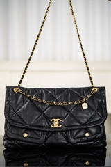 Chanel 25K Double Pocket Tote Bag