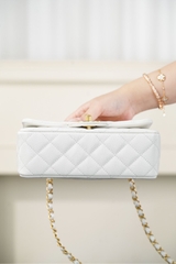 Chanel 25B Double C Handle CF Mini Bag Platinum