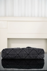 Chanel 25k Hobo Shopping Bag Black Denim