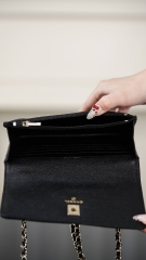 Chanel 25K Big Diamond Pattern 3-in-1 Backpack Black Gold