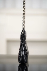 Chanel 25P 31Bag Nano Black Gold Leather