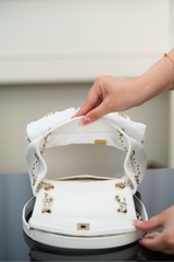 Channel 24A Duma Backpack Authentic Leather White