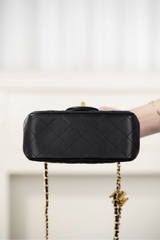 Chanel 25B Black Leather Mini Bag