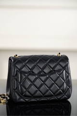 Chanel 25B Black Leather Mini Bag