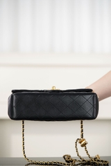 Chanel 25B Double C Chain CF Black Gold Bag
