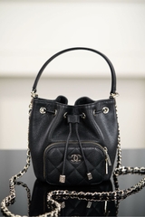 Chanel 25B Mini Drawstring Bucket Bag