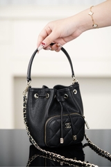 Chanel 25B Mini Drawstring Bucket Bag