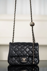 Chanel 25k CF Black Gold Luxury Handbag
