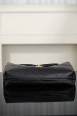 Chanel 25k Hobo Bag Classic Black Gold