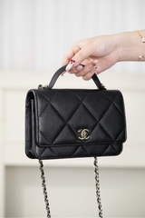 Chanel 25k Black Gold WOC Bag