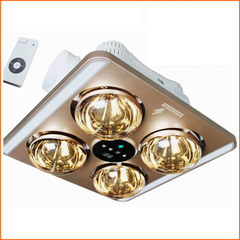 Đèn sưởi âm trần 4 bóng có điều khiển – HE9