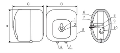 BÌNH NÓNG LẠNH FERROLI CUBO 15 LÍT CHỐNG GIẬT