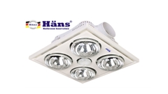 Đèn sưởi 4 bóng âm trần Hans – H4B