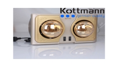 Đèn sưởi 2 bóng treo tường Kottmann – K2BH