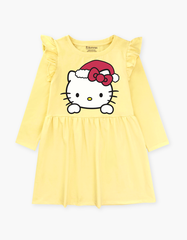 Váy bé gái mùa thu tay dài Hello Kitty