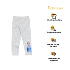 Quần dài legging bé gái Elsa thun cotton 4 chiều