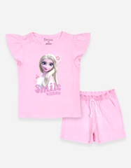 Đồ bộ ngắn bé gái Elsa Smile