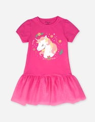 Váy bé gái tay ngắn Kỳ Lân Unicorn