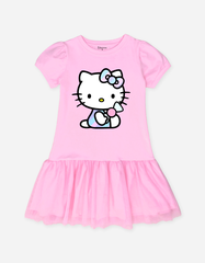 Váy bé gái tay phồng Hello Kitty