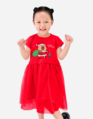 Váy bé gái phối lưới Capybara