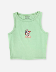 Áo bé gái croptop sát nách Labubu Capybara Kuromi