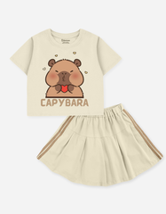 Set váy bé gái Capybara