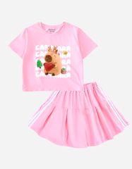 Set váy bé gái Capybara