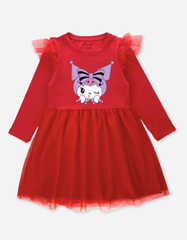 Váy cho bé gái tay dài Kuromi Bomines