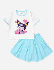 Set váy bé gái Kuromi Bomines