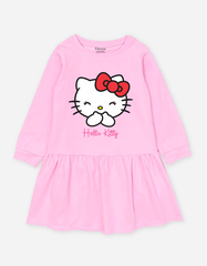 Váy bé gái mùa thu tay dài Hello Kitty