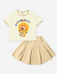 Set váy bé gái Capybara