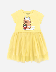 Váy bé gái phối lưới Capybara
