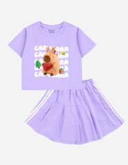 Set váy bé gái Capybara