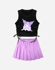 Set váy bé gái Kuromi Kitty Cinnamoroll