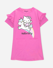 Váy bé gái tay ngắn Hello Kitty dáng suông