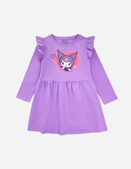 Váy bé gái tay dài Kuromi & Cinnamoroll