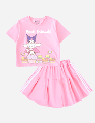 Set chân váy bé gái Sanrio Kuromi