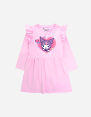 Váy bé gái tay dài Kuromi & Cinnamoroll