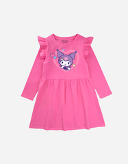 Váy bé gái tay dài Kuromi & Cinnamoroll