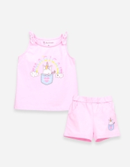Đồ bộ ngắn bé gái nơ vai Unicorn